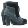 Damenstiefel 1135 grau Antilope+schwarz