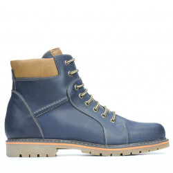 Herrenstiefel 489 Tuxon Indigo+Braun