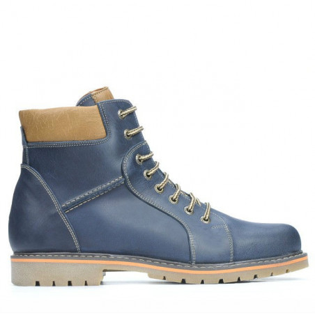 Herrenstiefel 489 Tuxon Indigo+Braun