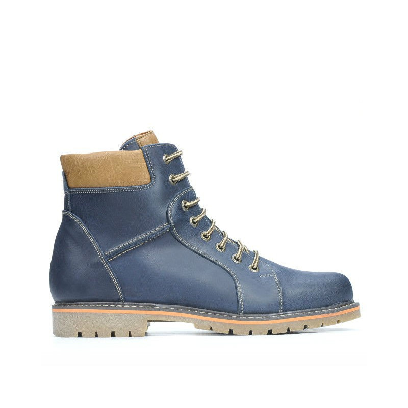 Herrenstiefel 489 Tuxon Indigo+Braun