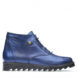 Damenstiefeletten 3301 in indigofarbenem Perlmutt