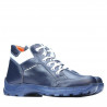 Jugendstiefel 436 Indigo+Weiß