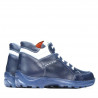 Jugendstiefel 436 Indigo+Weiß