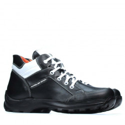 Jugendschuhe 436 schwarz+weiß