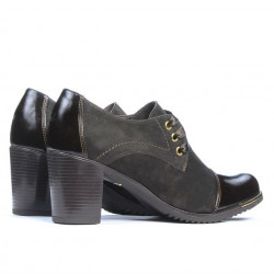 Damen Freizeitschuhe 667 kombiniert lackiert braun