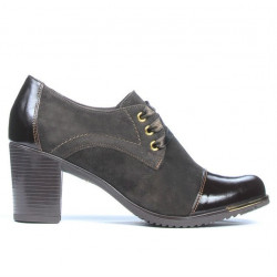 Damen Freizeitschuhe 667 kombiniert lackiert braun