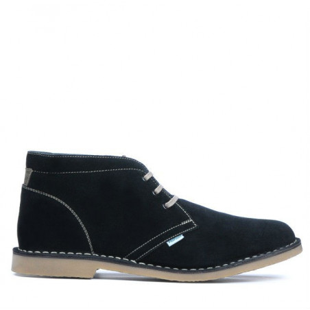 Herrenstiefel 7300 schwarzes Veloursleder