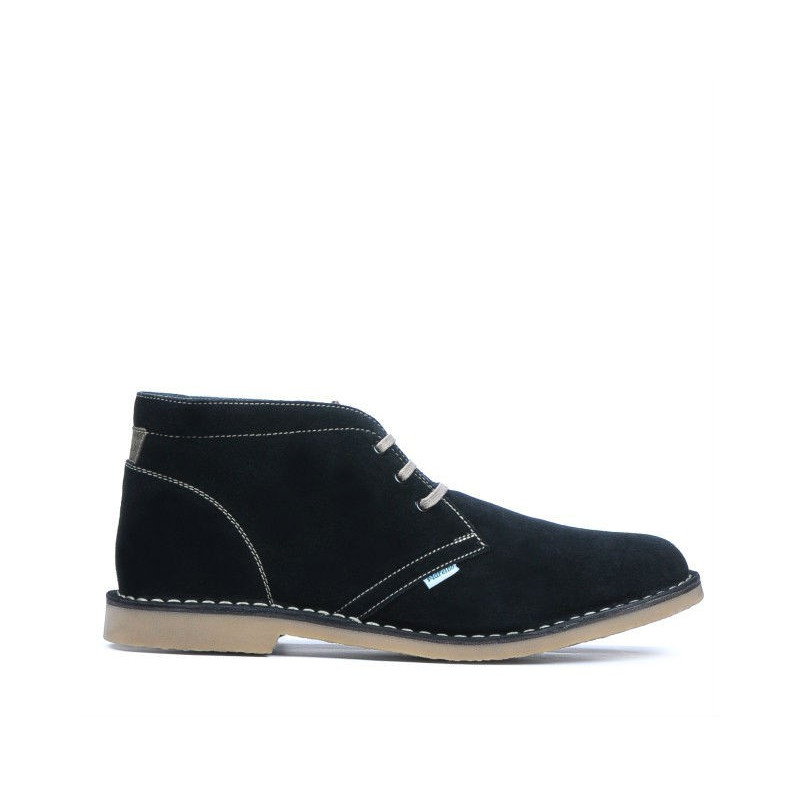 Herrenstiefel 7300 schwarzes Veloursleder