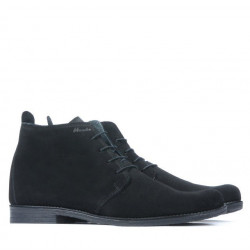 Herrenschuhe 412 schwarz Velours