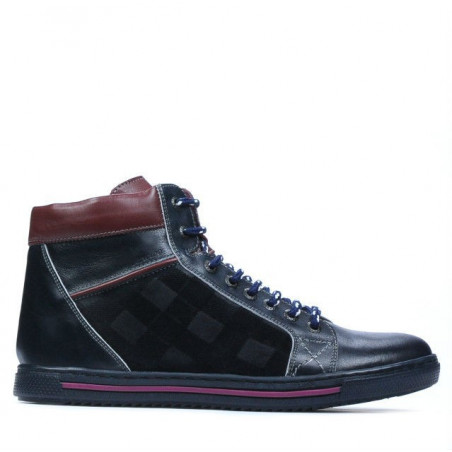 Herrenstiefel 467 Indigo+Bordeaux