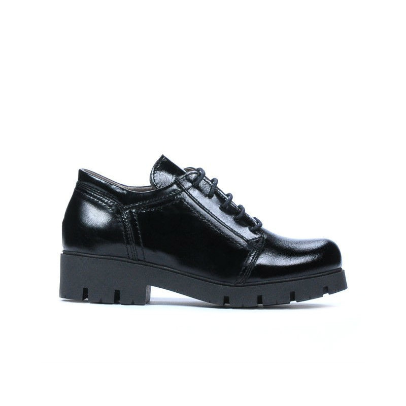 Kinderschuhe 158 in schwarzem Lack