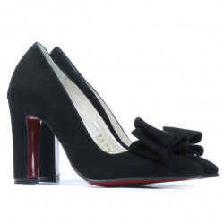 Elegante Damen Schuhe 1252 Schwarz Antilope