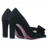 Elegante Damen Schuhe 1252 Schwarz Antilope