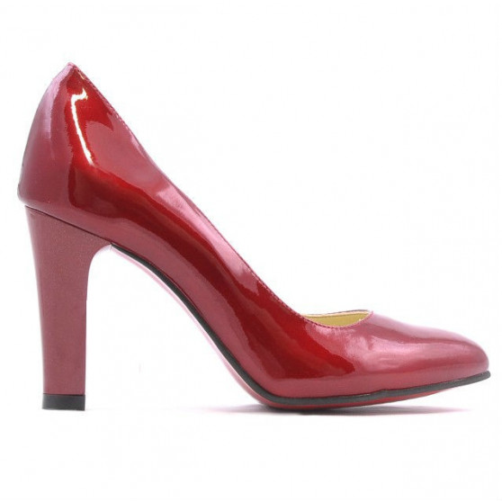 Damen elegante Schuhe 1243 Lack Bordeaux Damen elegante Schuhe 1243 Lack Bordeaux