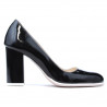 Elegante/schicke Damenschuhe 1254 Lack schwarz