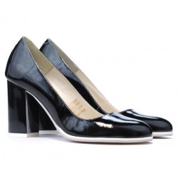 Elegante/schicke Damenschuhe 1254 Lack schwarz