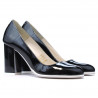 Elegante/schicke Damenschuhe 1254 Lack schwarz