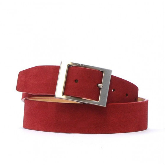 Damen Gürtel 02m rot Velours Damen Gürtel 02m rot Velours