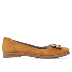 Damenballerinas 674 braun Velours