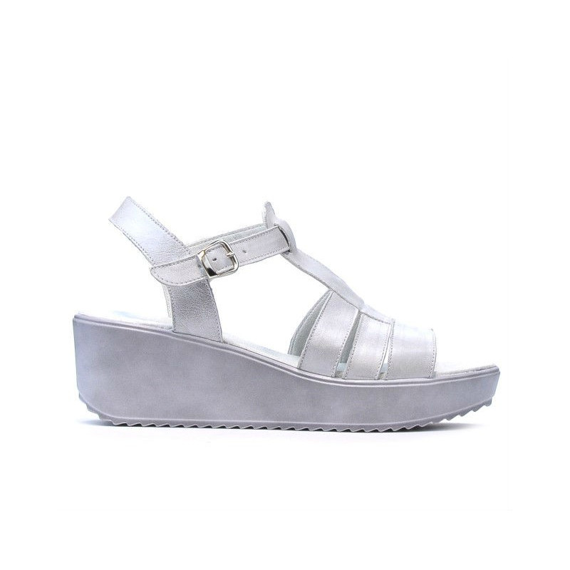 Damen Sandalen 5023 Perlmuttweiß