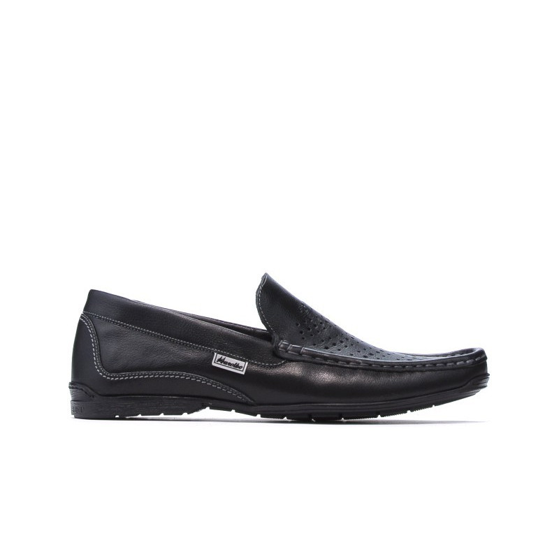 Herren-Mokassins 813p schwarz
