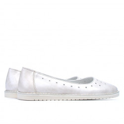 Damen Ballerinas 7004 beige Perlmutt