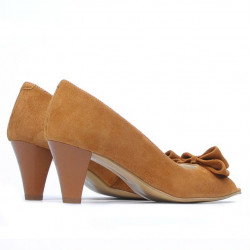 Damensandalen 1255 Kamel Antilopenleder