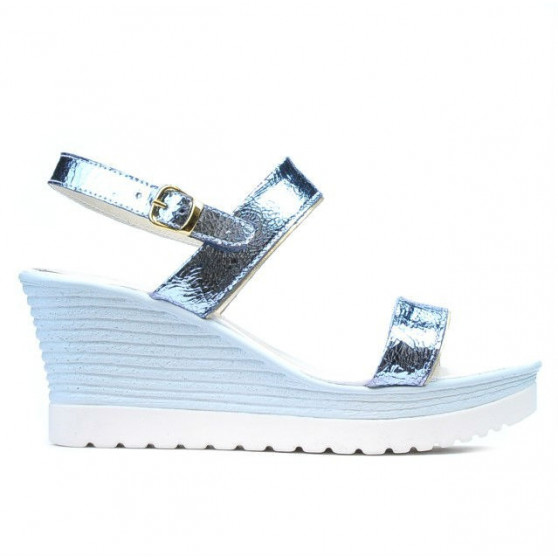 Damen Sandalen 5031 blau silber Damen Sandalen 5031 blau silber