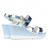 Damen Sandalen 5031 blau silber