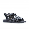 Kleinkinder Sandalen 53c schwarzer Lack