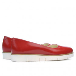 Damen Casual Schuhe 677 Lack Rot