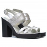 Damen Sandalen 5027 silber lackiert