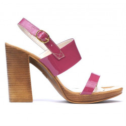 Damensandalen 5028 Lack Fuchsia