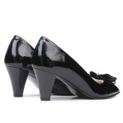 Damen Sandalen 1255 Lack Schwarz