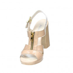 Damensandalen 5029 Lack Nude