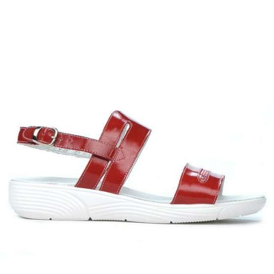 Damen-Sandalen 5035 rotes Lackleder Damen-Sandalen 5035 rotes Lackleder