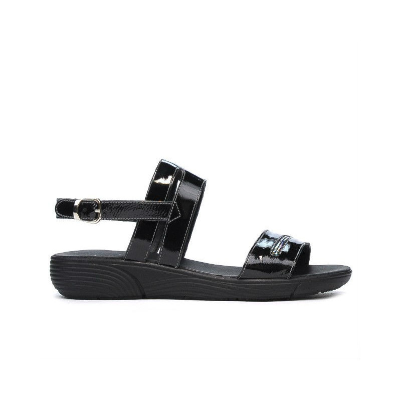 Damensandalen 5035 Lack schwarz