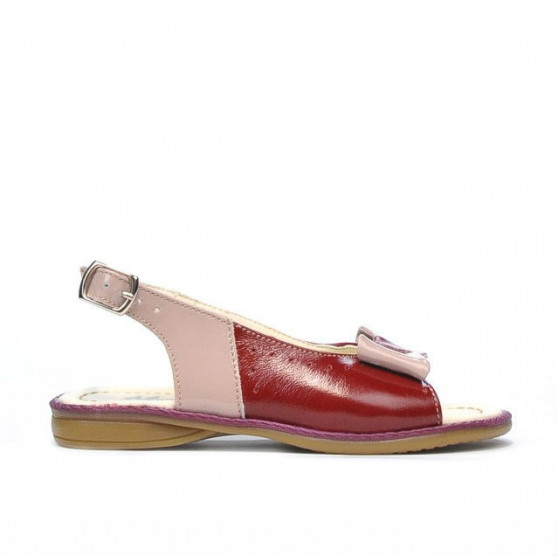 Kleinkind-Sandalen 58c Lack Bordeaux+Perlmutt Beige Kleinkind-Sandalen 58c Lack Bordeaux+Perlmutt Beige