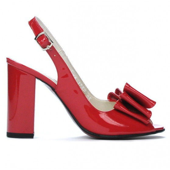 Damensandalen 1256 roter Lack Damensandalen 1256 roter Lack