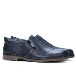 Herren Freizeitschuhe 7200p indigoblau perforiert
