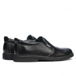 Herren Freizeitschuhe 7200p schwarz perforiert