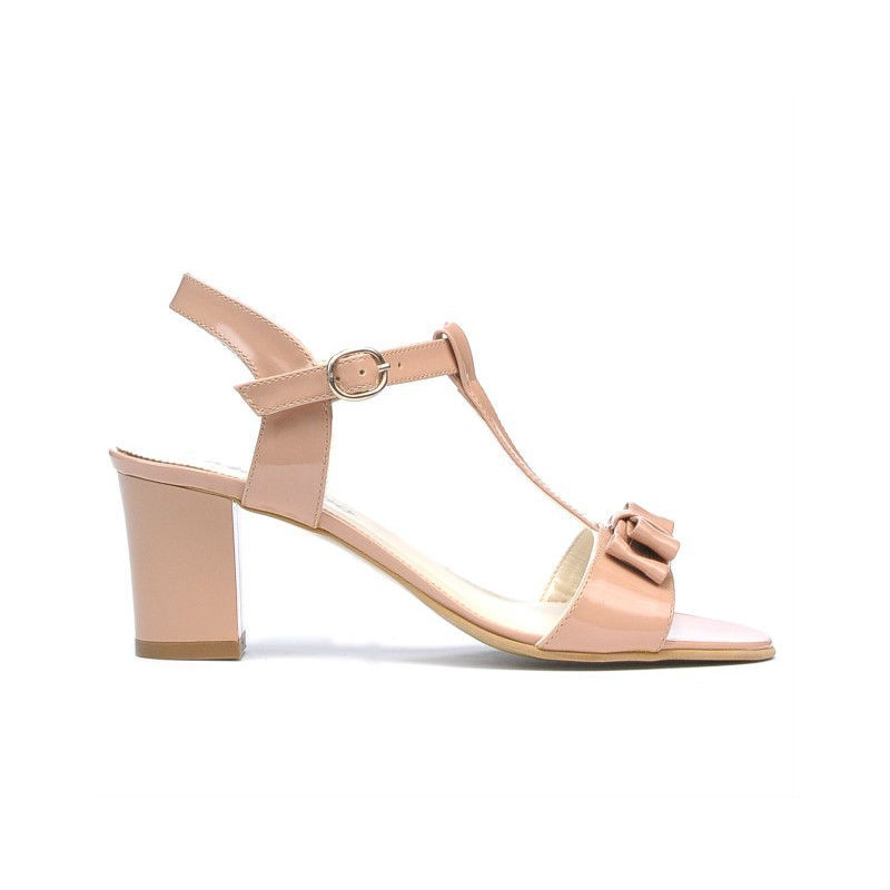 Damen Sandalen 1257 Lack Nude
