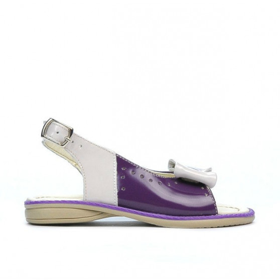 Kleinkinder-Sandalen 58c Lack lila+beige Kleinkinder-Sandalen 58c Lack lila+beige