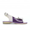Kleinkinder-Sandalen 58c Lack lila+beige