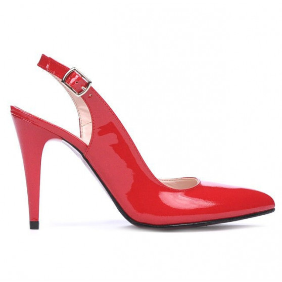 Damen Sandalen 1249 rotes Lackleder Damen Sandalen 1249 rotes Lackleder
