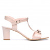 Damen Sandalen 1257 Lack Beige Perlmutt