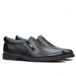 Herren Freizeitschuhe (große Größen) 7200mp perforiertes Schwarz