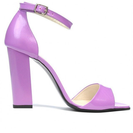 Damensandalen 1259 hellviolett Lackleder