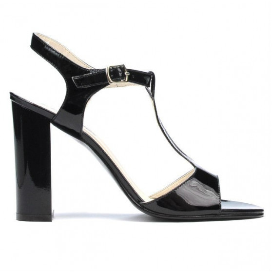 Damensandalen 1258 schwarzer Lack Damensandalen 1258 schwarzer Lack