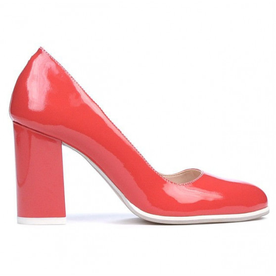 Elegante/casual Damen Schuhe 1254 Lack Korallenrot Elegante/casual Damen Schuhe 1254 Lack Korallenrot